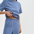 Пижама женская (футболка и брюки) KAFTAN "Basic" размер 44-46, цвет синий - Фото 5