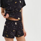 Пижама женская (футболка и шорты) KAFTAN Space размер 44-46, черный - Фото 4