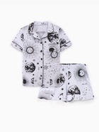 Пижама женская (рубашка и шорты) KAFTAN Magic night размер 44-46, цвет голубой  (артикул 7456434)  большой выбор товаров оптом и в розницу по низким ценам с доставкой