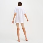 Пижама женская (футболка и шорты) KAFTAN Coffee размер 44-46, цвет белый - Фото 5