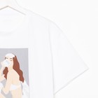 Пижама женская (футболка и шорты) KAFTAN Coffee размер 44-46, цвет белый - Фото 8