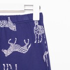 Пижама женская (рубашка и брюки) KAFTAN Zebra размер 40-42, цвет синий - Фото 10