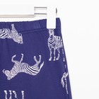 Пижама женская (рубашка и брюки) KAFTAN Zebra размер 48-50, цвет синий 7456457 - фото 11694888