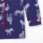 Пижама женская (рубашка и брюки) KAFTAN Zebra размер 52-54, цвет синий - Фото 8