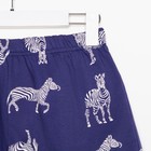 Пижама женская (рубашка и шорты) KAFTAN Zebra размер 40-42, цвет синий - Фото 10