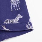 Пижама женская (рубашка и шорты) KAFTAN Zebra размер 40-42, цвет синий - Фото 11