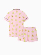 Пижама женская (рубашка, шорты) KAFTAN Avocado, размер 52-54, розовая  (артикул 7456473)  большой выбор товаров оптом и в розницу по низким ценам с доставкой