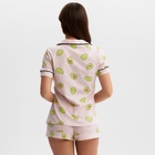 Пижама женская (рубашка, шорты) KAFTAN Avocado, размер 52-54, розовая - Фото 4