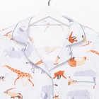 Пижама женская (рубашка и брюки) KAFTAN Animal размер 40-42, цвет белый 7456496 - фото 363976 Пижама женская (рубашка и брюки) KAFTAN Animal размер 40-42, цвет белый 7456496 - фото 363976
