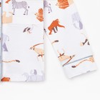 Пижама детская (рубашка и брюки) KAFTAN Animal, рост 122-128 см, белая - Фото 10