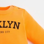 Комплект: джемпер и брюки Крошка Я "NY", рост 68-74 см, цвет оранжевый/чёрный - Фото 5