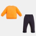 Комплект: джемпер и брюки Крошка Я "NY", рост 68-74 см, цвет оранжевый/чёрный - Фото 7
