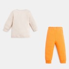 Комплект: джемпер и брюки Крошка Я "NY", рост 68-74 см, цвет бежевый/оранжевый - Фото 5