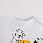 Боди Крошка Я "Dogs", рост 62-68 см, цвет белый - фото 51071567