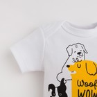 Боди Крошка Я "Dogs", рост 68-74 см, цвет белый - фото 39059643