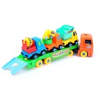 Конструктор винтовой «Автовоз», с 3 машинками, в пакете - фото 24608291