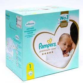 Подгузники Pampers Premium Care Newborn, 2-5 кг, 102 шт.