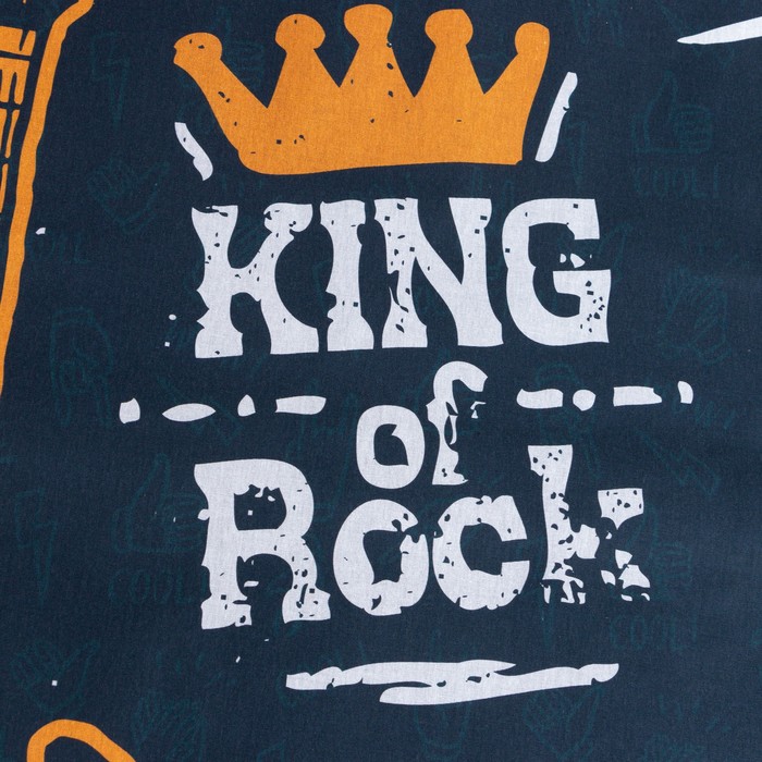 Постельное бельё Этель 1,5 сп "King of rock" 143х215 см, 150х214 см, 50х70 см -1 шт, 100 % хлопок, бязь - фото 1882398290