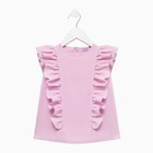 Блузка для девочки MINAKU: Cotton Collection цвет светло-сиреневый, рост 134 - Фото 6