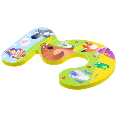 Пазлы мягкие для малышей Крошка Я «Учим цифры: Сказки», 5 пазлов, от 1 года