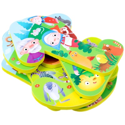 Пазлы мягкие для малышей Крошка Я «Учим цифры: Сказки», 5 пазлов, от 1 года