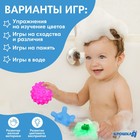 Набор для ванны «Динозавтрик», мочалка с игрушкой, 2 тактильных мячика, Крошка Я - Фото 4