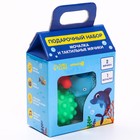 Набор игрушек для ванны Крошка Я «Дельфин», мочалка с игрушкой, 2 тактильных мячика - Фото 6