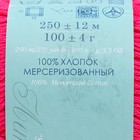 Пряжа для вязания спицами, крючком «Пехорский текстиль. Весенняя», 100% мерсеризованный хлопок, 250 м/100 г, (439 малиновый) 7787815 - фото 1857368