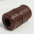 Пряжа "Для вязания мочалок" 100% полипропилен 400м/100±10 гр в форме цилиндра (мол.шоколад) - Фото 3
