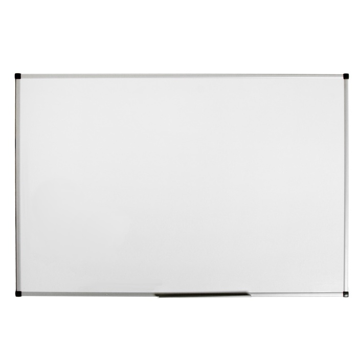 УЦЕНКА Доска магнитно-маркерная 100×150 см, Calligrata PREMIUM, в УСИЛЕННОЙ алюминиевой рамке, с полочкой - Фото 1