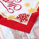 Набор новогодних кухонных полотенец Доляна «С новым годом» 35×60 см-4 штуки, 100% хлопок - Фото 5