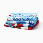 Набор новогодних кухонных полотенец Доляна «С новым годом» 35×60 см-4 штуки, 100% хлопок - Фото 8