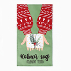 Набор новогодний кухонный новогодних полотенец Доляна «Тепло Нового года» 35×60 см-2 штуки, 100% хлопок, 160 г/м² - Фото 5