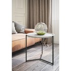 Стол придиванный «Бруно», 575 × 757 × 500 мм, цвет серый мрамор - фото 109883485