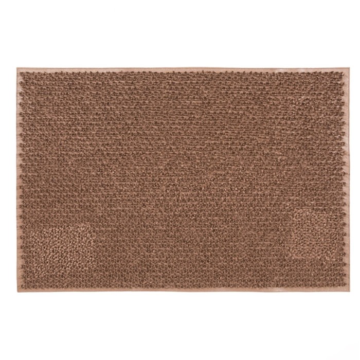 Коврик Sunstep «Травка», резиновый, 40х60 см, цвет серый - Фото 1
