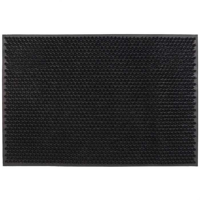 Коврик Sunstep «Травка», резиновый, 40х60 см, цвет чёрный - Фото 1