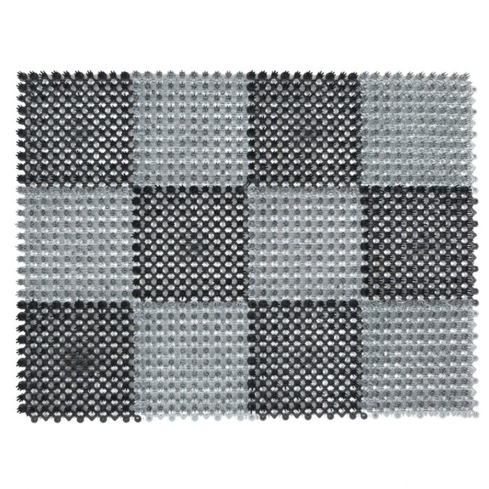 Коврик Sunstep «Травка», 36х47см, цвет чёрный/серый - Фото 1