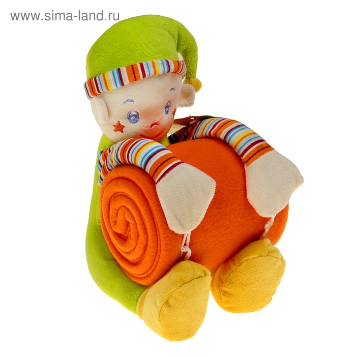 Набор подарочный для новорождённых "Этелька" 2 пр Скоморох-обнимашка грин, размер 75х100 см - Фото 1