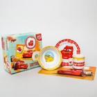 УЦЕНКА Набор детской посуды, 3 предмета: кружка, тарелка, салатник «Lighthing McQueen», Тачки - Фото 1