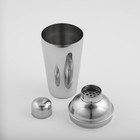 Шейкер Доляна, 500 мл, нержавеющая сталь, хромированный - Фото 3