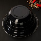 Миска из нержавеющей стали Доляна Dark, 800 мл, d=16 см, цвет чёрный - Фото 3