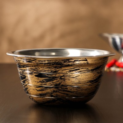 Миска Доляна Wood, 550 мл, d=14 см, цвет древесный