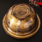 Миска из нержавеющей стали Доляна Wood, 18 см, 1,4 л, цвет древесный - Фото 3