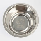 Миска металлическая для собаки «Ем, играю и снова ем», 350 мл, 13х4.5 см - фото 23682700