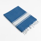 Полотенце для ванны Пештемаль Love Life "Cotton Foutah"90х170см,220г/м,80%хл, 20% п/э, синий   73643 - фото 808890875