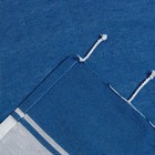 Полотенце для ванны Пештемаль Love Life "Cotton Foutah"90х170см,220г/м,80%хл, 20% п/э, синий   73643 - фото 808890877