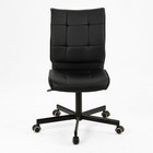 Кресло офисное «Бюрократ» Leather Black CH-330M, без подлокотников, на колёсиках, экокожа, цвет чёрный - Фото 2