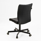 Кресло офисное «Бюрократ» Leather Black CH-330M, без подлокотников, на колёсиках, экокожа, цвет чёрный - Фото 4