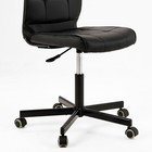 Кресло офисное «Бюрократ» Leather Black CH-330M, без подлокотников, на колёсиках, экокожа, цвет чёрный - Фото 5