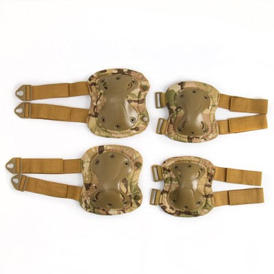 Набор Elimination game, 2 наколенника, 2 налокотника, цвет хаки